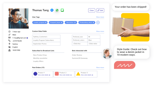 Customer insights from WhatsApp conversation