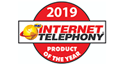 TMC Internet Telephony 2019 Product of the Year logo du produit de téléphonie par Internet de l'année 2019